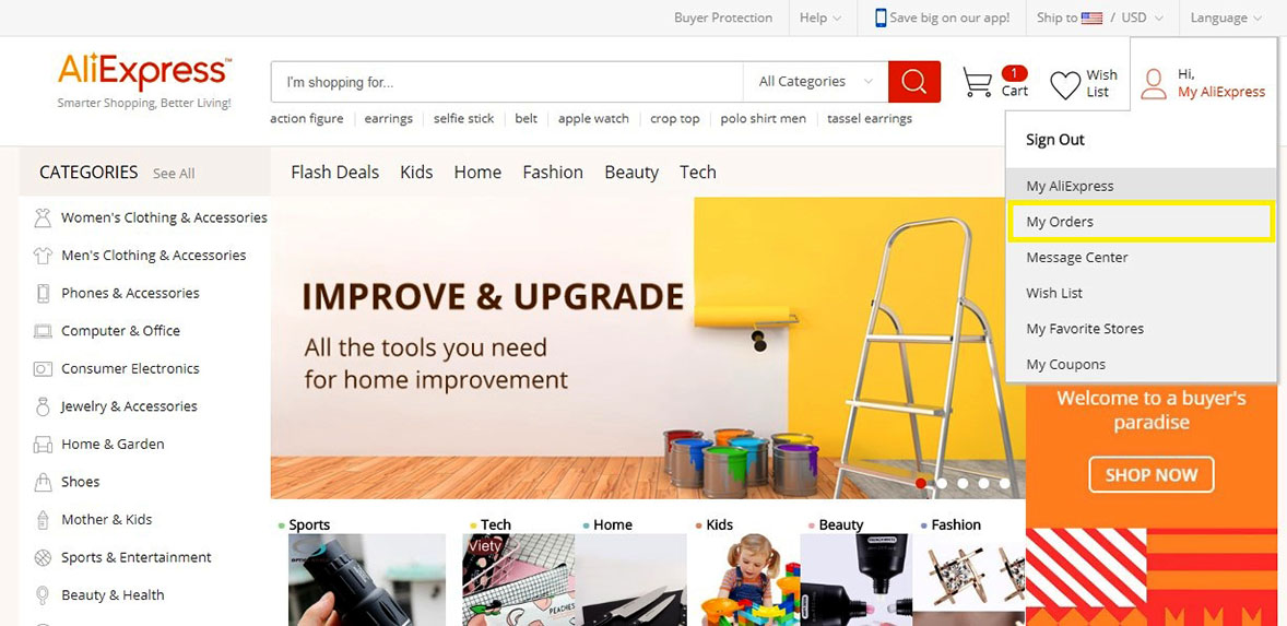 Step 1: Log in to your AliExpress account - DSers